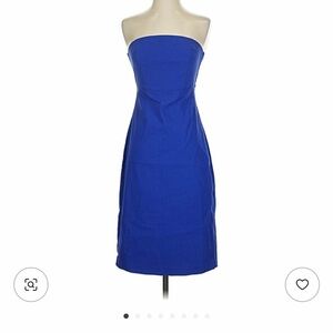 Express Stretch Strapless Blue Dress size 3/4